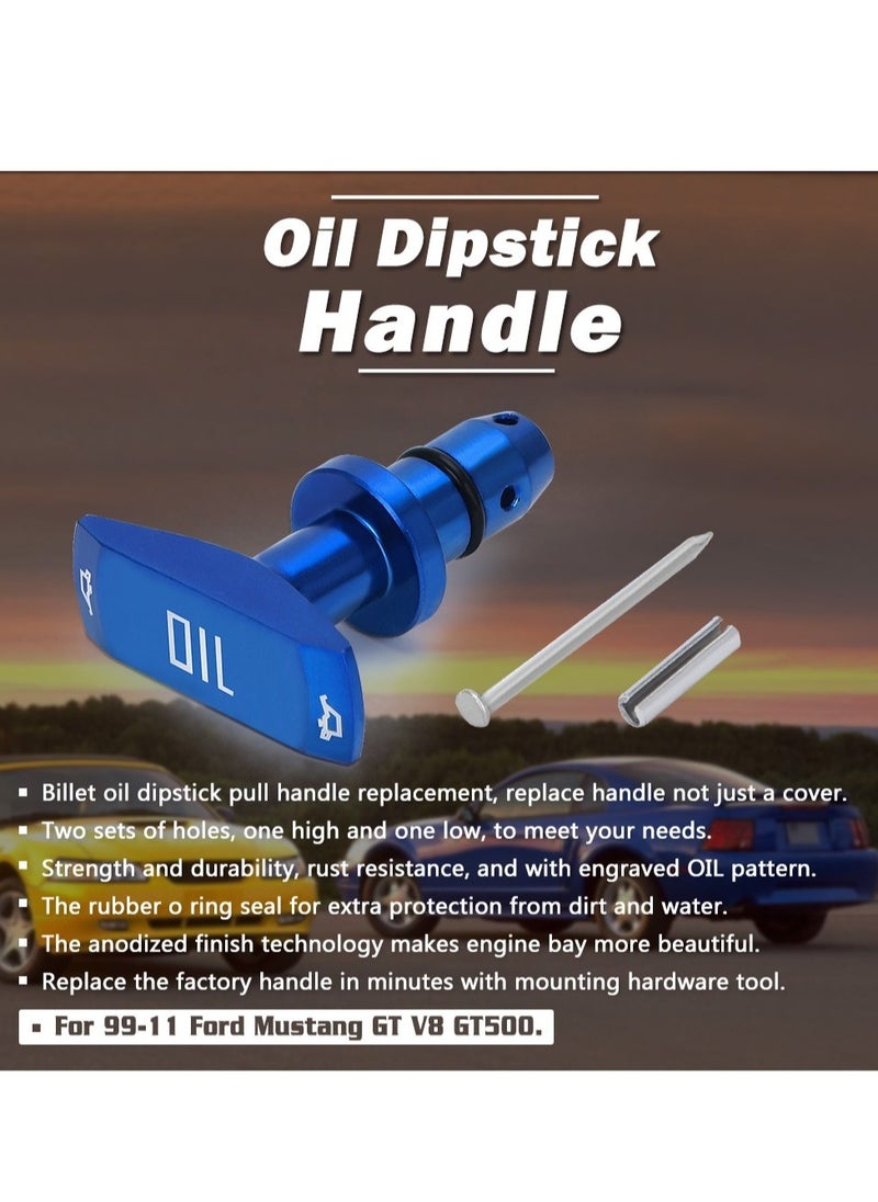 AROAQ Car Oil Dipstick Handle, T Shaped Easy Grip Transmission Oil Caliper Pull Handle, Durable And Reliable Auto Engine Oil Handle Fit, Engine Dipstick Tool With Rubber Ring, (1pc, Silver)  - Image 4