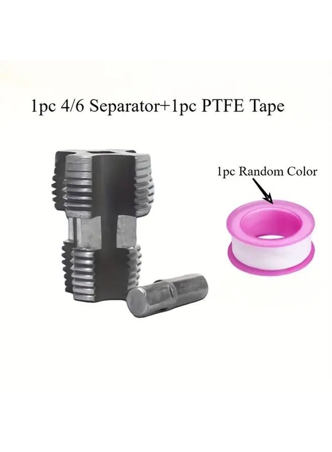 2pcs PVC Pipe Threader Kit Dual Sided Thread Cutter with Teflon Tape Alloy Steel - Image 1