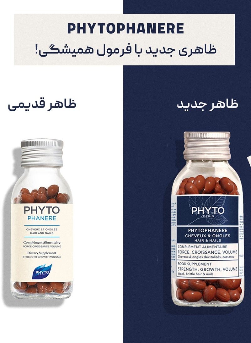 Phyto Food supplement for hair and nails 120 capsules. Use two capsules daily, morning and evening, for two months. - Image 3