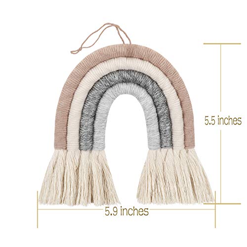 ZWA Rainbow Wall Hanging, Handmade Macrame Wall Art Decor for Nursery Kids Room Home - Image 5