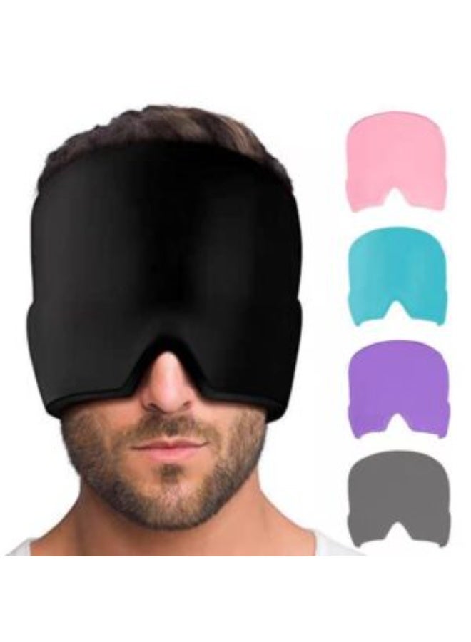 Generic Silicone Gel Face Mask for Stress & Migraine Relief – Hot & Cold Therapy Mask for Headache, Puffy Eyes & Facial Tension - Image 2