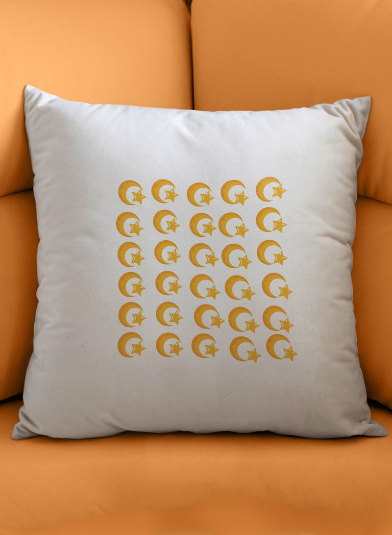 لوحة غطاء وسادة من البوليستر بتصميم نمط هلال رمضان - Image 1