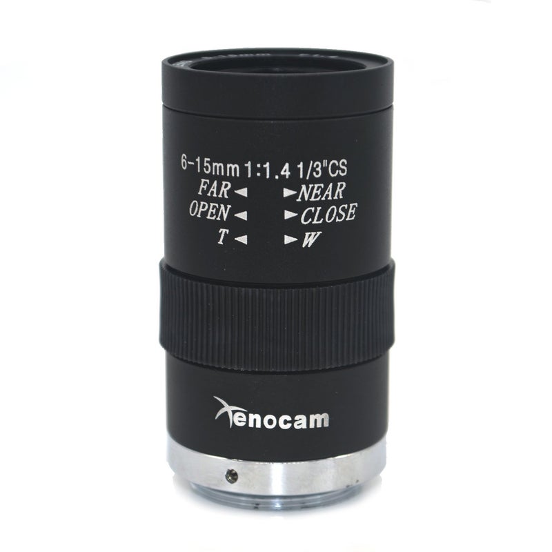 Xenocam 6-15mm 1/3" F1.4 CS Mount Varifocal CCTV Manual Lens for CCTV Camera - Image 4