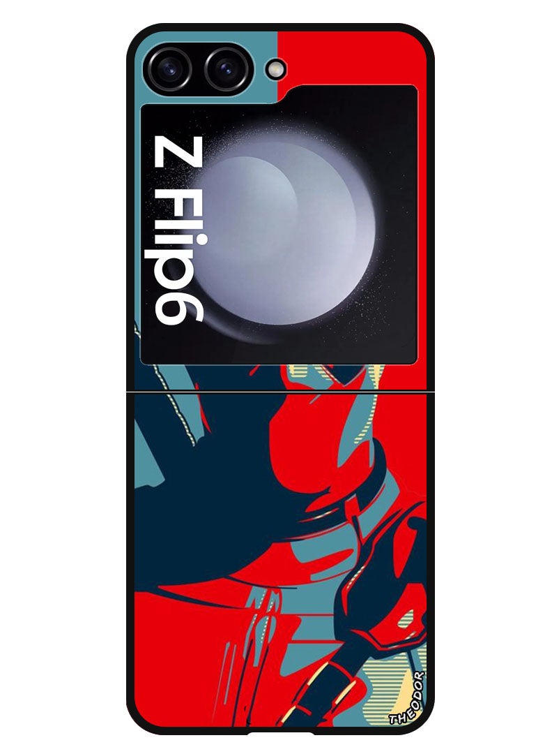 Theodor Protective Case Anti Scratch Shock Proof Bumper Cover For Samsung Galaxy Z Flip 6 Deadpool - Image 1