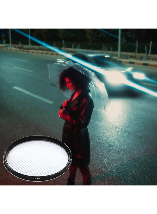 Photographic Film Drawing Filter Starlight Glare Spot Filter Black And White Soft Light Hazy Mirror 77 72 67 82mm-Color:Blue Glare -67mm  - Image 1