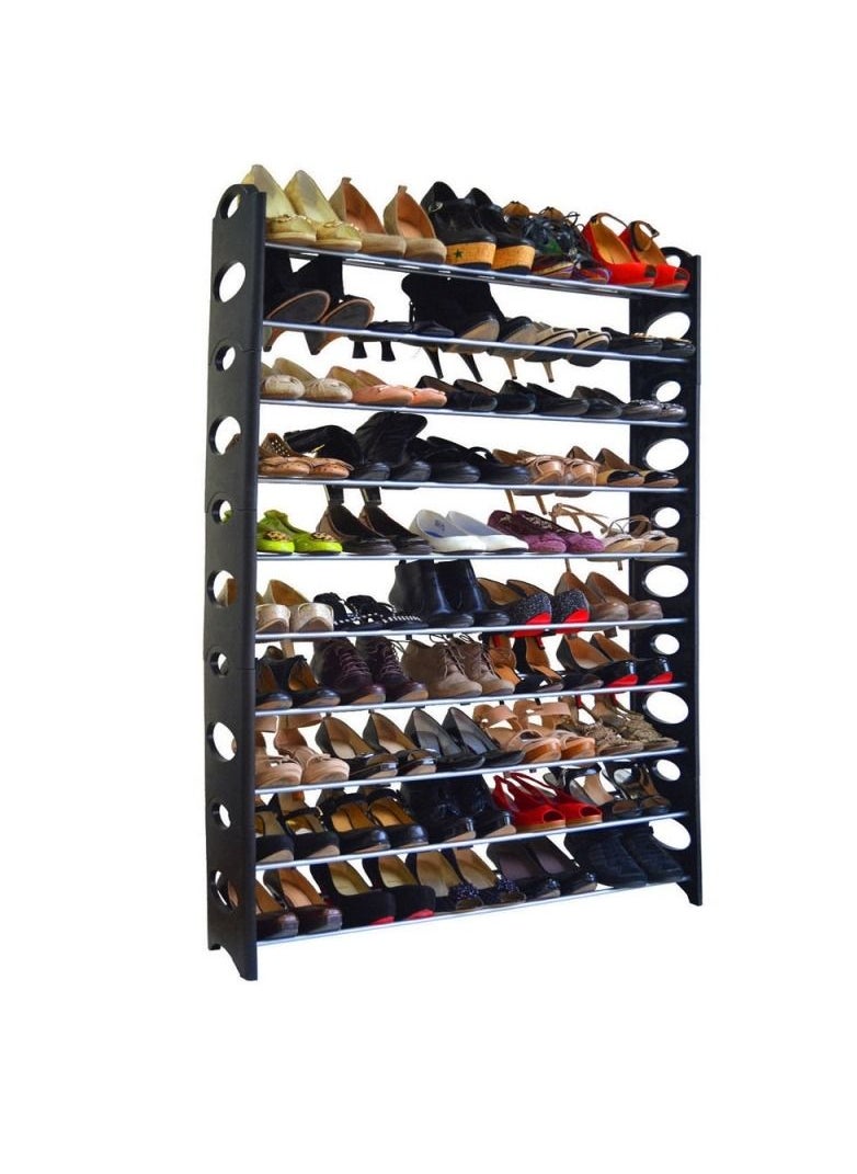 DubaiGallery - 10 Tier Shoe Rack 30 Pair, Tier Free Standing, Space Saving Storage Organizer - Image 1