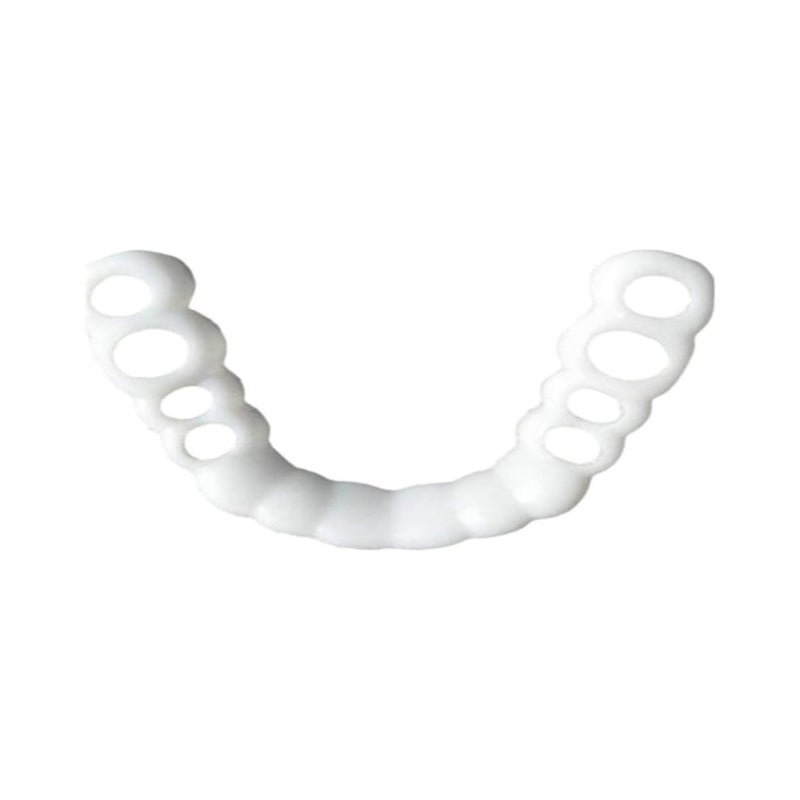 Simulated smile whitening temporary decorative false braces  white - Image 1