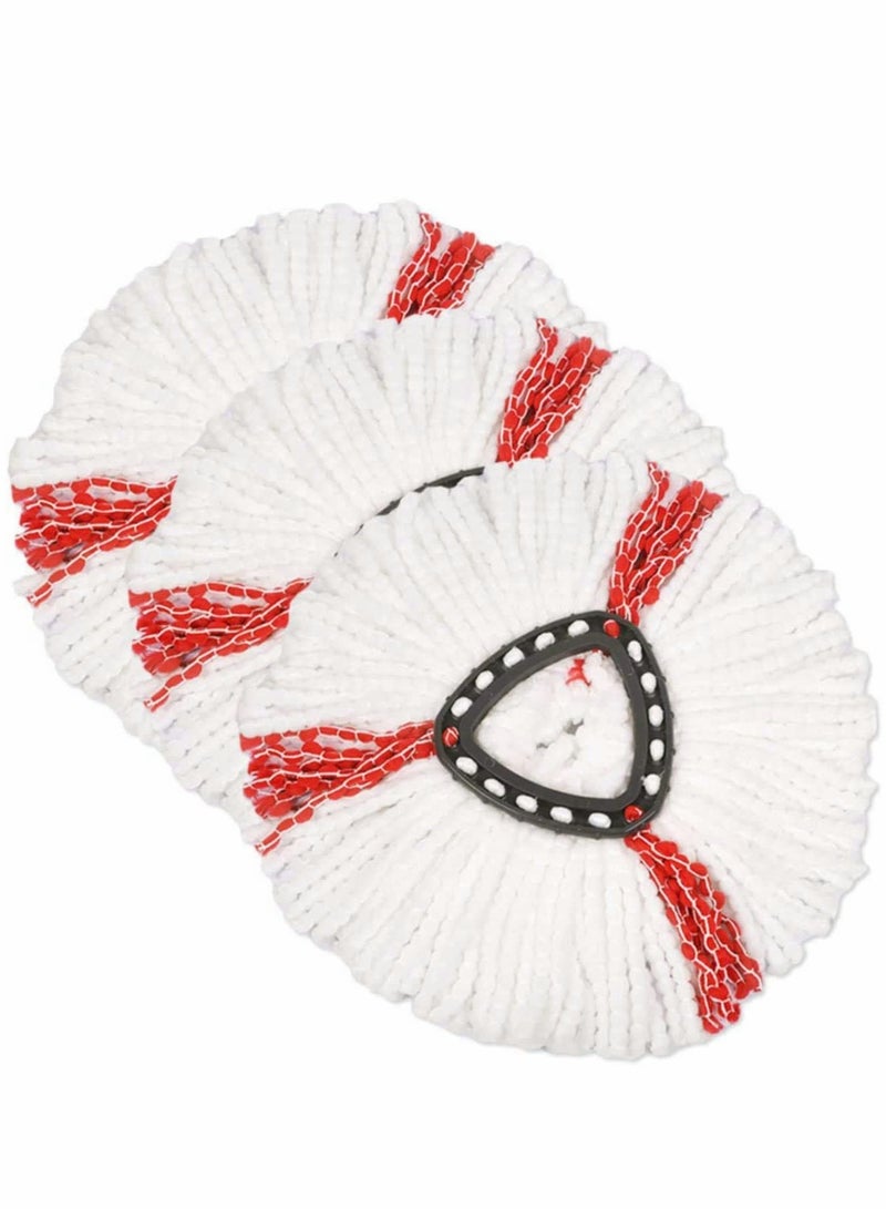 Excefore 3 Pack Casabella Mop Head Replacement Replacement Mop Heads Refill Compatible with O-Cedar EasyWring Microfiber Spin Mop - Image 1