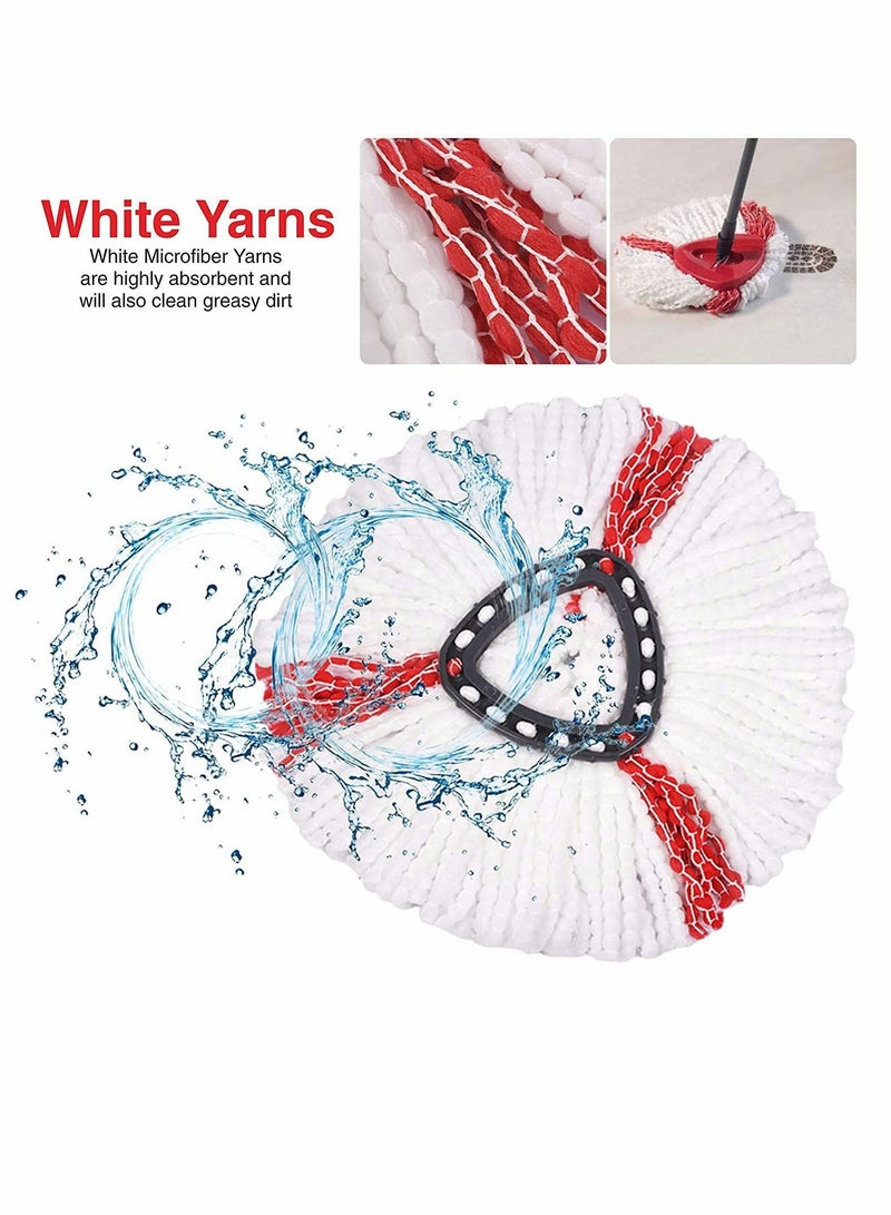 Excefore 3 Pack Casabella Mop Head Replacement Replacement Mop Heads Refill Compatible with O-Cedar EasyWring Microfiber Spin Mop - Image 3