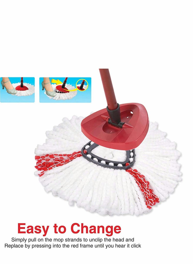 Excefore 3 Pack Casabella Mop Head Replacement Replacement Mop Heads Refill Compatible with O-Cedar EasyWring Microfiber Spin Mop - Image 4