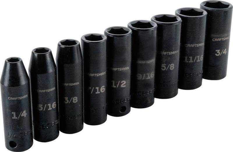 Craftsman Impact Socket Set SAE 38Inch 9Piece CMMT15882 - Image 2