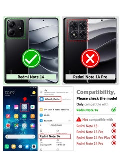 TIGER Xiaomi Redmi Note 14 5G Case Cover – Magnetic Car Mount Holder, Rotational Metal Ring Grip, Kickstand, Shockproof TPU Bumper – Durable and Protective Case for Redmi Note 14 5G with Full Access to Ports  - Image 3