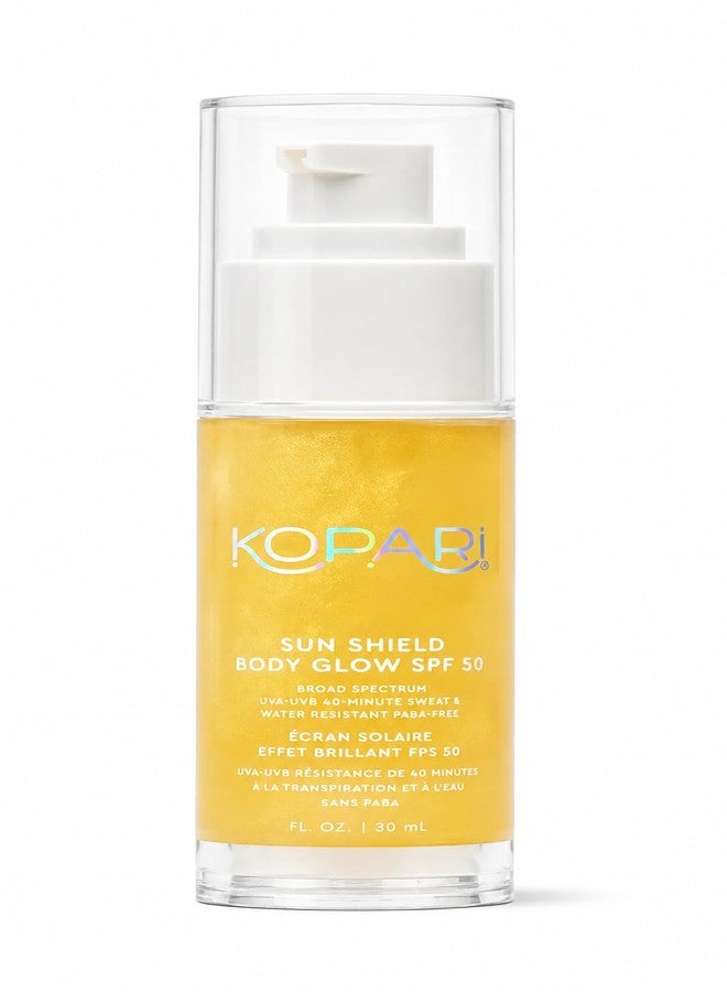 كوباري ميني صن شيلد بودي جلو SPF 50 | واقي شمسي للجسم بحجم مناسب للسفر، بعامل حماية SPF 50، يوفر حماية واسعة النطاق من الأشعة فوق البنفسجية UVA/UVB، واقي شمسي خفيف الوزن لبشرة رطبة ومشرقة