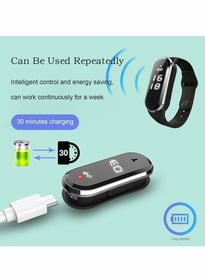 KASTWAVE Ultrasonic Mosquito Repellent Bracelet, Electronic Anti Mosquito Repeller Wristband Watch with USB Charging Cable Suitable for Indoors and Outdoors Adults Children Non-Toxic Bracelet - Image 4