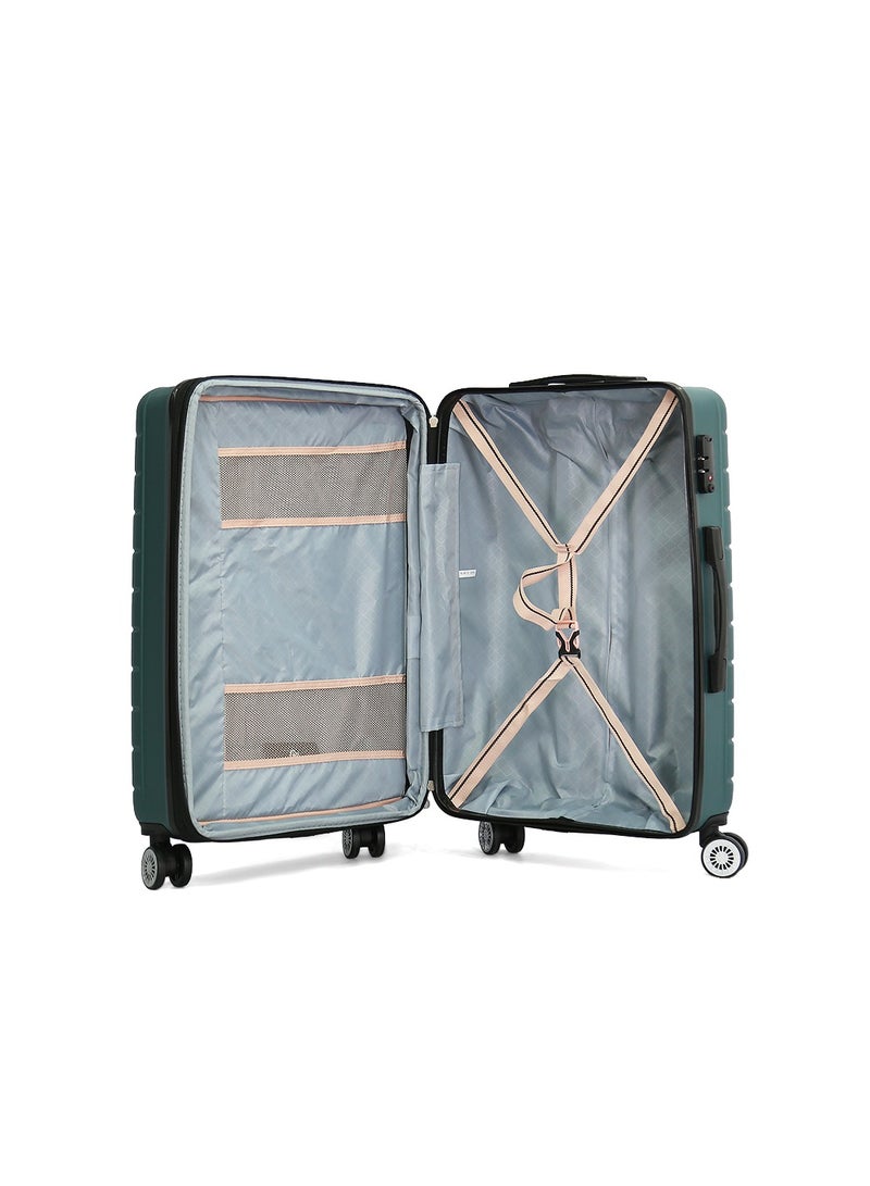 Verage  حقيبة سفر VERAGE 3 قطع، أخضر داكن، قفل TSA، L 28/M 24/S 20 - Image 4