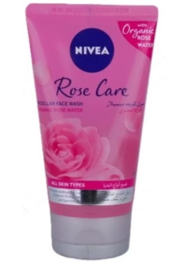 NIVEA Micellar Face Wash Rose Water for all skin types 150ml - Image 1