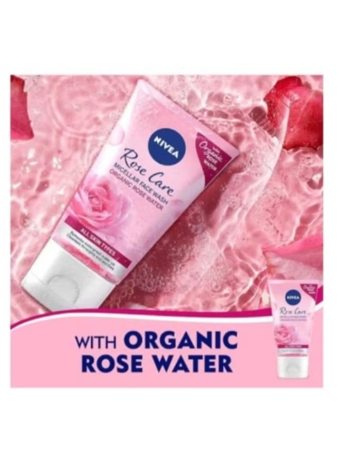 NIVEA Micellar Face Wash Rose Water for all skin types 150ml - Image 3