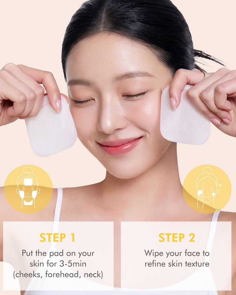 DERMAL Vitamin Toner Pad - Korean Toner Pad for Skin Glow & Vitality Improvement with Vitamin C - Vegan Pure Cotton Square Pads - Travel Kit 12 ea, 3 Pack (Total 36 ea) - Image 5