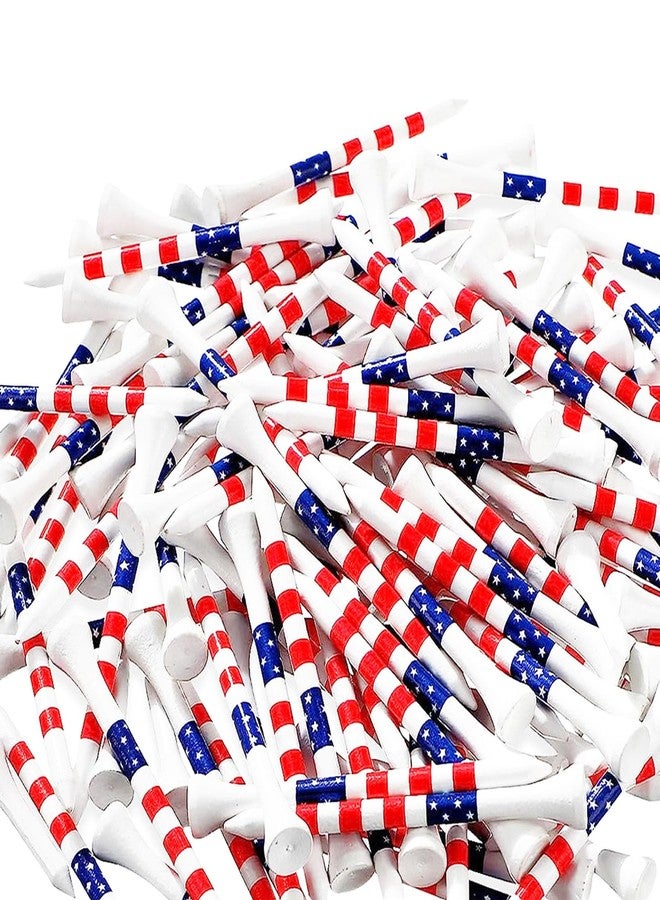 Dukars 3-1/4" Performance Golf Tees, Stars and Stripes, 100 Count - Image 1