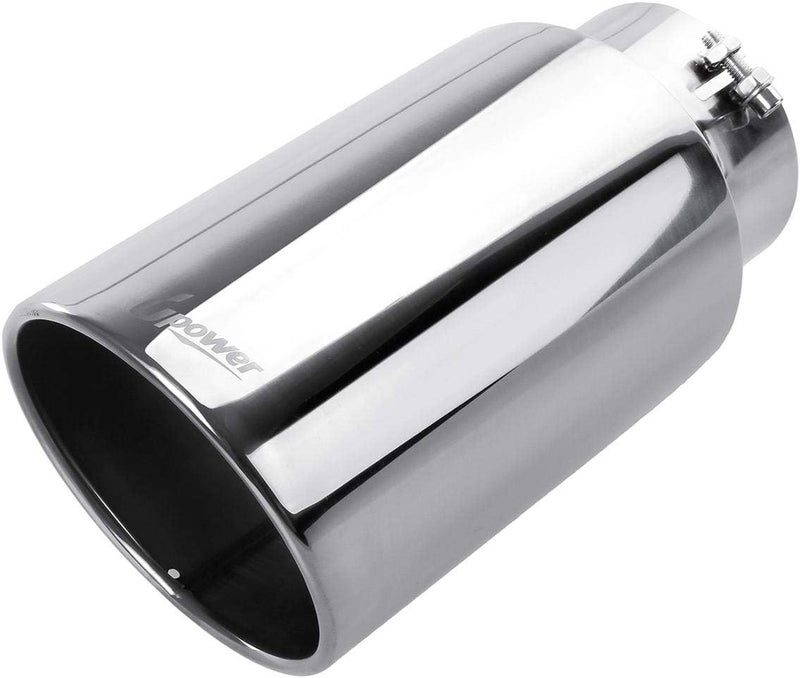U-Power Diesel Exhaust Tip 5" Inlet 7" Outlet 15" Long Stainless Steel Polished Bolt-On Tail Pipe 5" to 7" Universal for Trucks Car - Image 1