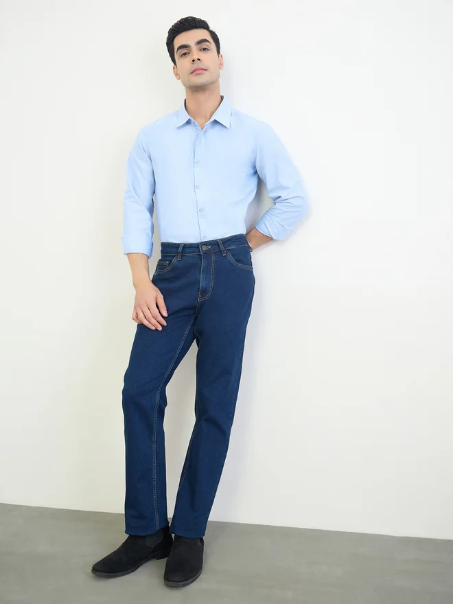 Styli Men Regular Fit Solid Shirt