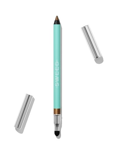 Sweed Satin Eyeliner CreamyMatte Rich Color LongLasting Wear Vegan CrueltyFree Clean Beauty Golden Beetle - Image 1