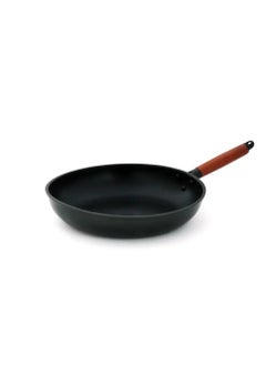 RUOQI Rocky Frying Pan Black Hand Brown 24cm 