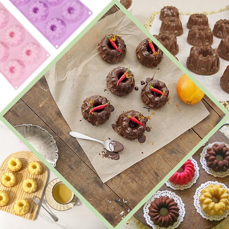 Multi-color silicone baking mold set (three-piece set), non-sticky and easy to take off - Image 4