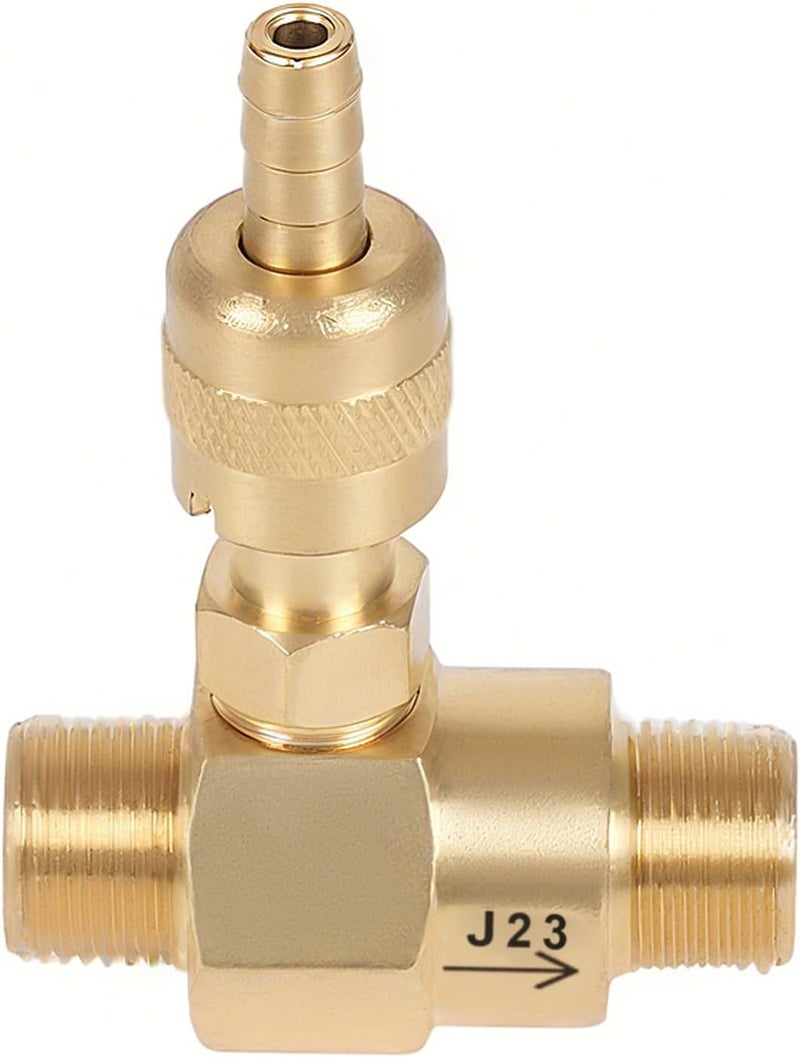 Mingou 5-8 GPM Pressure Washer Chemical Injector 100776 for General Pump Power Washer Downstream Injector 2.3mm Orifice Max 4500 PSI for 3/8" NPT-M High Draw to 20% - Image 1
