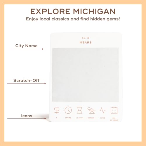 Reach International Outfitters Michigan Adventure Bucket List 50 ScratchOff Cards for Outdoor Activities Tourist Attractions and Road Trips  Perfect Travel Gift and Guide for Exploring - Image 5