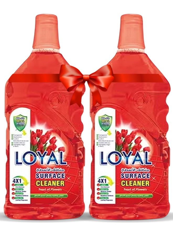 لويال منظف ​​أسطح (عبوتان × ٢٤٠٠ مل) برائحة الزهور
