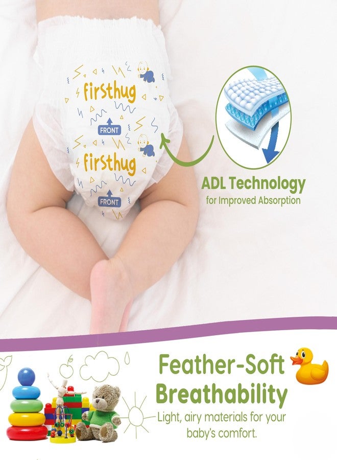 FIRSTHUG Baby Diaper Pants with Advanced Leak Protection | Soft & Comfortable| New Born | Up to 5 Kg | 42 Count | Pack of 1 - Image 4
