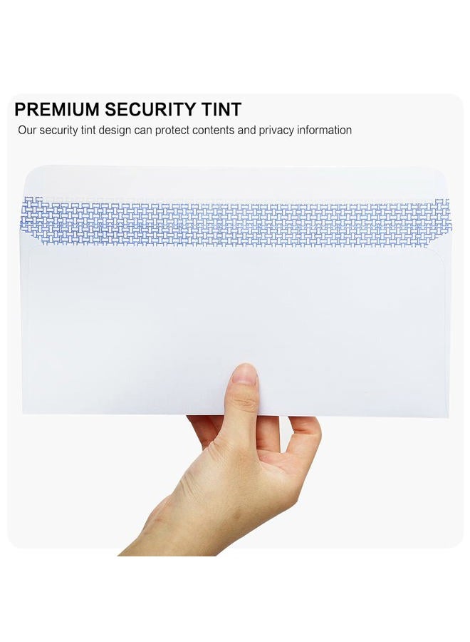 HERKKA 500#10 Double Window Security Business Mailing Envelopes - Perfect Size for Multiple Business Statements, Quickbooks Invoices, and Return Envelopes - Number 10 Size 4-1/8 x 9-1/2 - White - 24 LB - Image 3