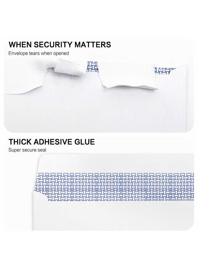 HERKKA 500#10 Double Window Security Business Mailing Envelopes - Perfect Size for Multiple Business Statements, Quickbooks Invoices, and Return Envelopes - Number 10 Size 4-1/8 x 9-1/2 - White - 24 LB - Image 4