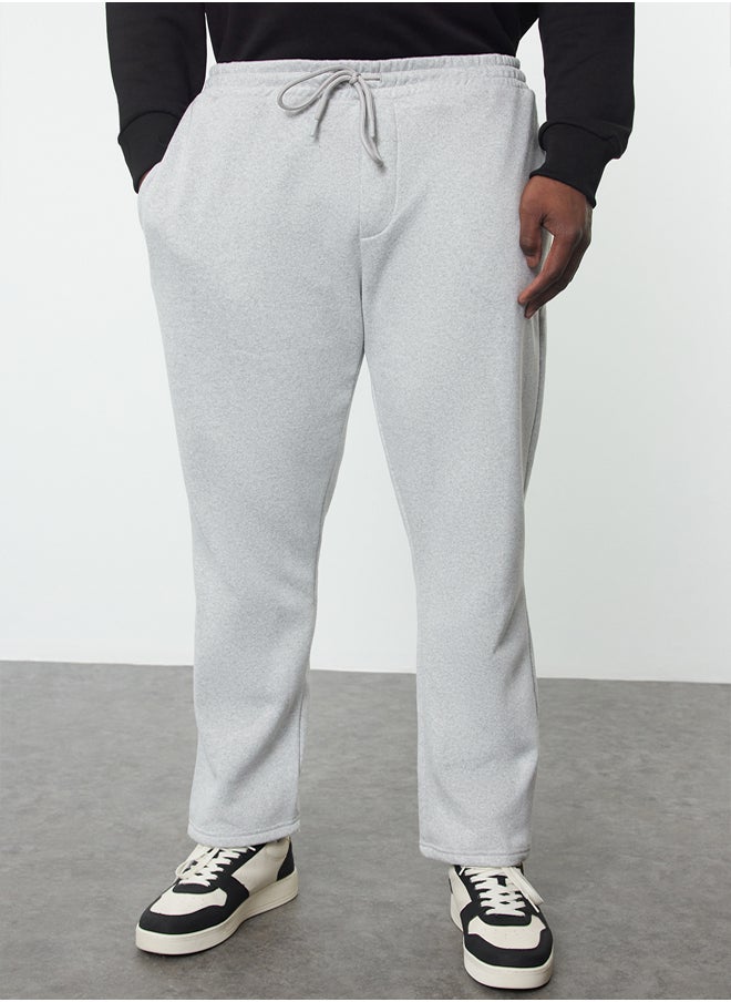 trendyol - Grey Regular/Normal Cut Plus Size Sweatpants TMNAW25AJ00004 - Image 1