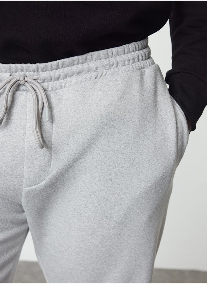 trendyol - Grey Regular/Normal Cut Plus Size Sweatpants TMNAW25AJ00004 - Image 1