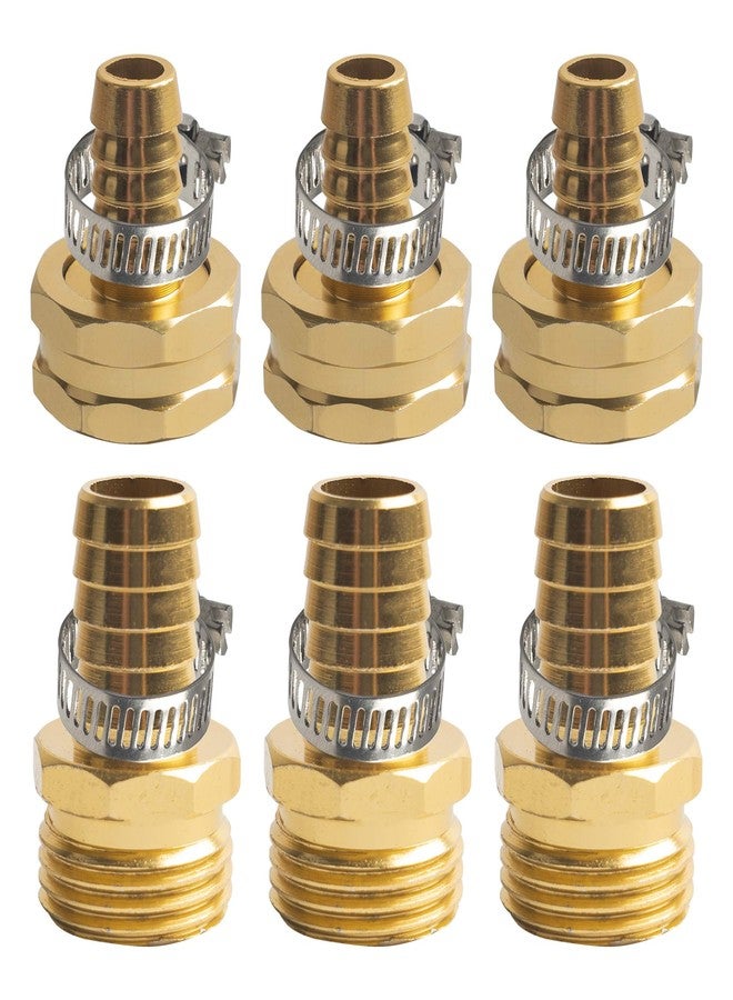 Xiny Tool Hose Repair Connectors with Claps, 5/8" Aluminum Garden Hose Repair Kit, Female and Male Hose Connectors & Fitting with Stainless Steel Clamp, 3 Pack - Image 3