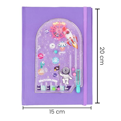 Mirada Pinball Space Notebook – Cute Space-Themed Stylish Diary for Study, School & Travel, Ideal Birthday Gift for Kids - Image 4