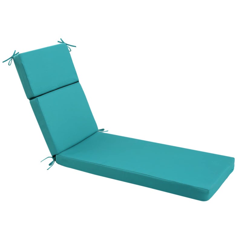 ideehome Chaise Lounge Cushions Outdoor Lounge Chair Cushion Patio Furniture 72inL x 21inW x 3inD Waterproof for Lawn Pool
