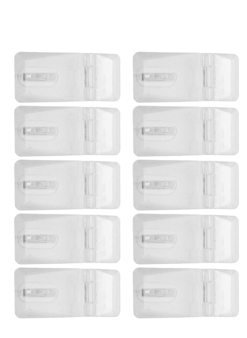 Y&D 20 Sets Mini Hinge Hasp Acrylic Buckle Box Clear Latch Lock Buckles for Doors, Jewelry Box, Cabinet  - Image 2