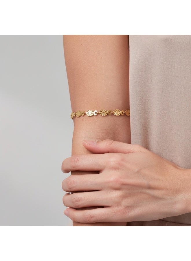 AMETOER 18K Gold Plated Versatile Stainless Steel Bracelet Accessories for Women - Image 3
