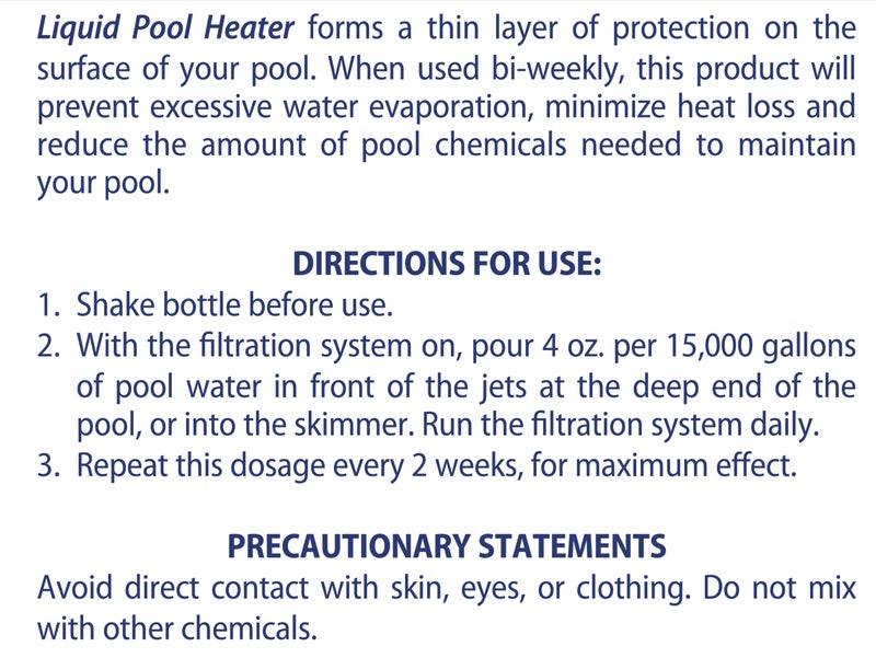 SpaChoice 1-Quart 2-Pack Premium Liquid Pool Heater Solar Cover In a Bottle, Liquid Solar Blanket for Pool, Made in USA - Image 5