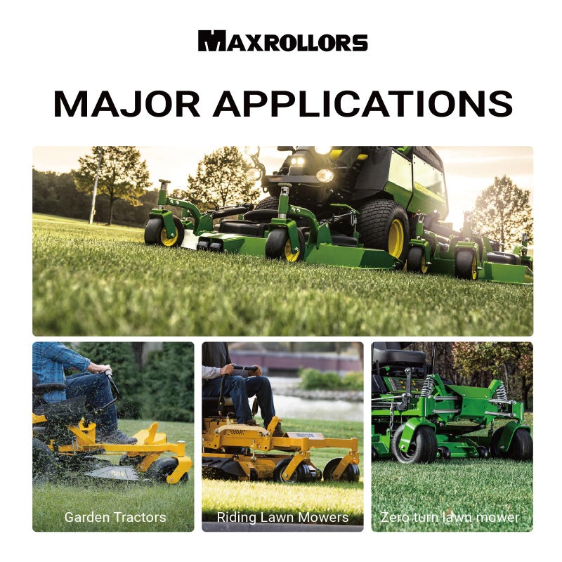 MAXROLLORS (2 Pack) 13x6.50-6 Lawn Mower Tires Tubeless, Replacement 13x6.5-6 Zero Turn Tires Garden Riding Tractor Lawnmower Tires Smooth, 4 Ply, 480 lbs Capacity - Image 5
