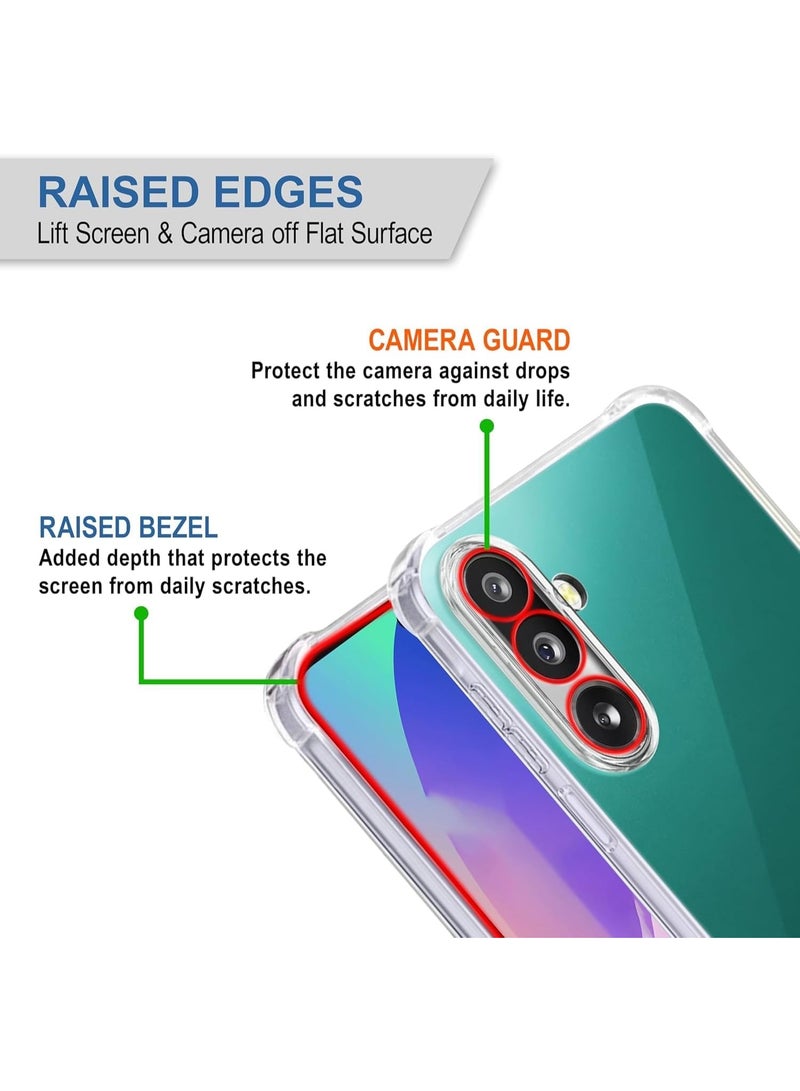 Muzz Case for Samsung Galaxy M56 Galaxy F56 (5G) Clear Back Cover Case Ultra Clear Best Camera Protection Anti-Slip Grip Slim & Protective Back Case Cover for Samsung Galaxy M56 / F56 2025 - Image 2