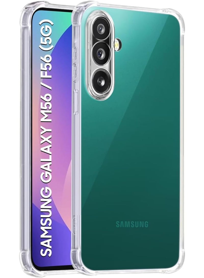 Muzz Case for Samsung Galaxy M56 Galaxy F56 (5G) Clear Back Cover Case Ultra Clear Best Camera Protection Anti-Slip Grip Slim & Protective Back Case Cover for Samsung Galaxy M56 / F56 2025 - Image 1