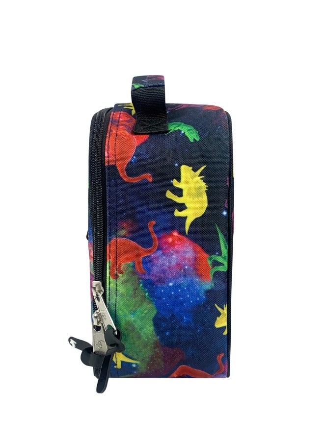 JUST HYPE Insulated Lunch Bag - Multi Space Dinosaurs - Image 3