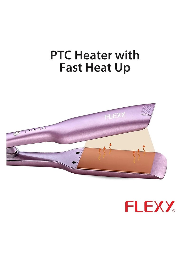 فليكسي مصفف الشعر متعدد الوظائف FLEXY FHS233ST - فرد شعر احترافي بالكيراتين وخلاصة جوز الهند - Image 2