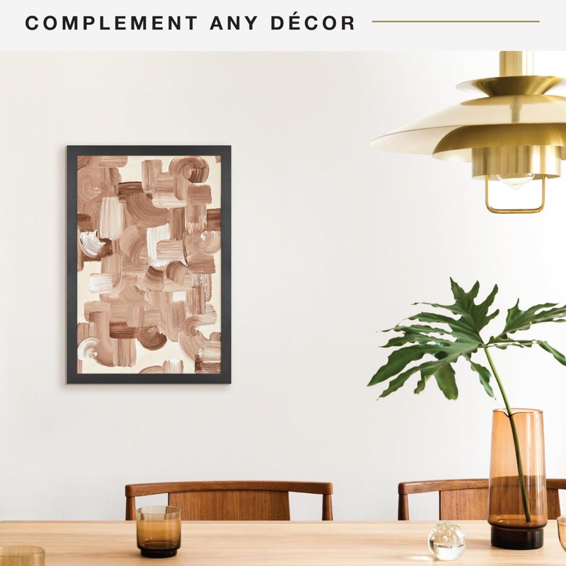 MCS Studio Gallery 16x24 Poster Frame Black Woodgrain Engineered Wood, Vertical & Horizontal Wall Hanging Large Picture Frame for Photos, Posters & Art Prints (1-Pack) - Image 3