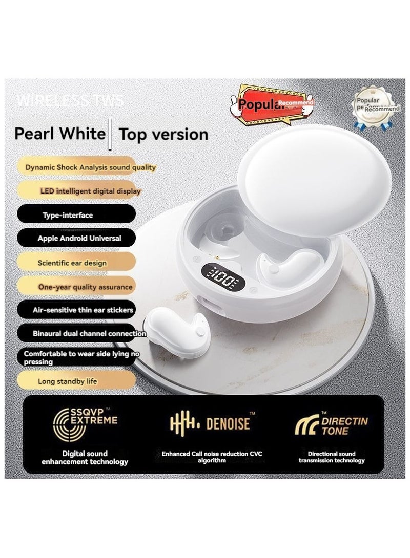 سماعات الأذن اللاسلكية الحقيقية، سماعات البلوتوث بـ 60 ساعة استماع، إلغاء ضوضاء CVC، سماعات ستيريو لاسلكية في الأذن بميكروفون مدمج، شاشة LED، سماعات رياضية مقاومة للماء IPX7. - Image 2