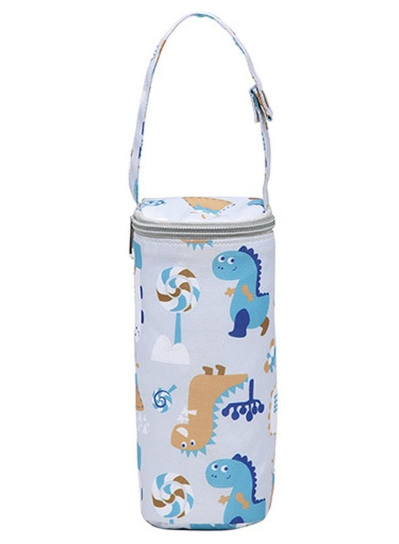 SYOSI Baby Bottle Insulation Bag Hangable Cartoon Breastmilk Storage Tote Portable Milk Bottle Holder for Travel Outdoor  - Image 1